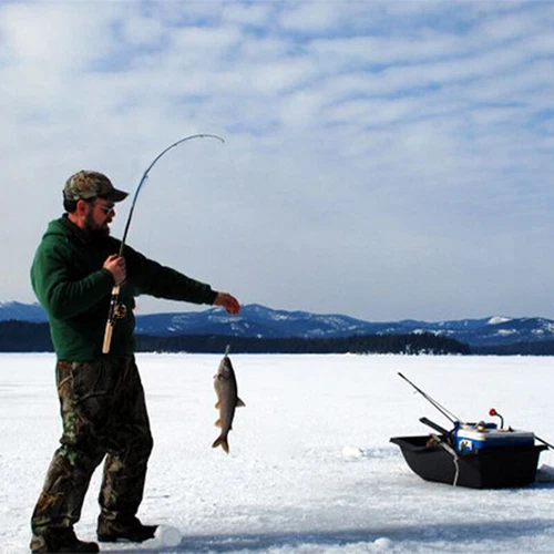 2pcs Portable Mini Fishing Reel Aluminum Spool Metal Spinning Reel Winter Ice US - Picture 7 of 11