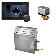 Mr. Steam MSSUPER1EC1 iSteamX Steam Shower Kit Black x Polished Chrome