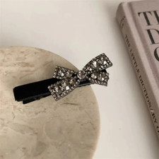 New Rhinestone Bow Hair Clips 6 Cm Hair Pin Curl Clips No Bending Hair Clips for