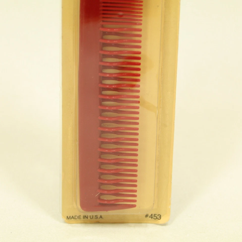 De colección Goody Comb #453 Rojo 1982 Nuevo de Lote Antiguo Desenredante y Estilo Irrompible EE. UU. Foto 3 de 4