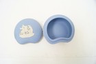 Wedgwood White On Blue Jasperware Trinket Dish Made In England — photo 2