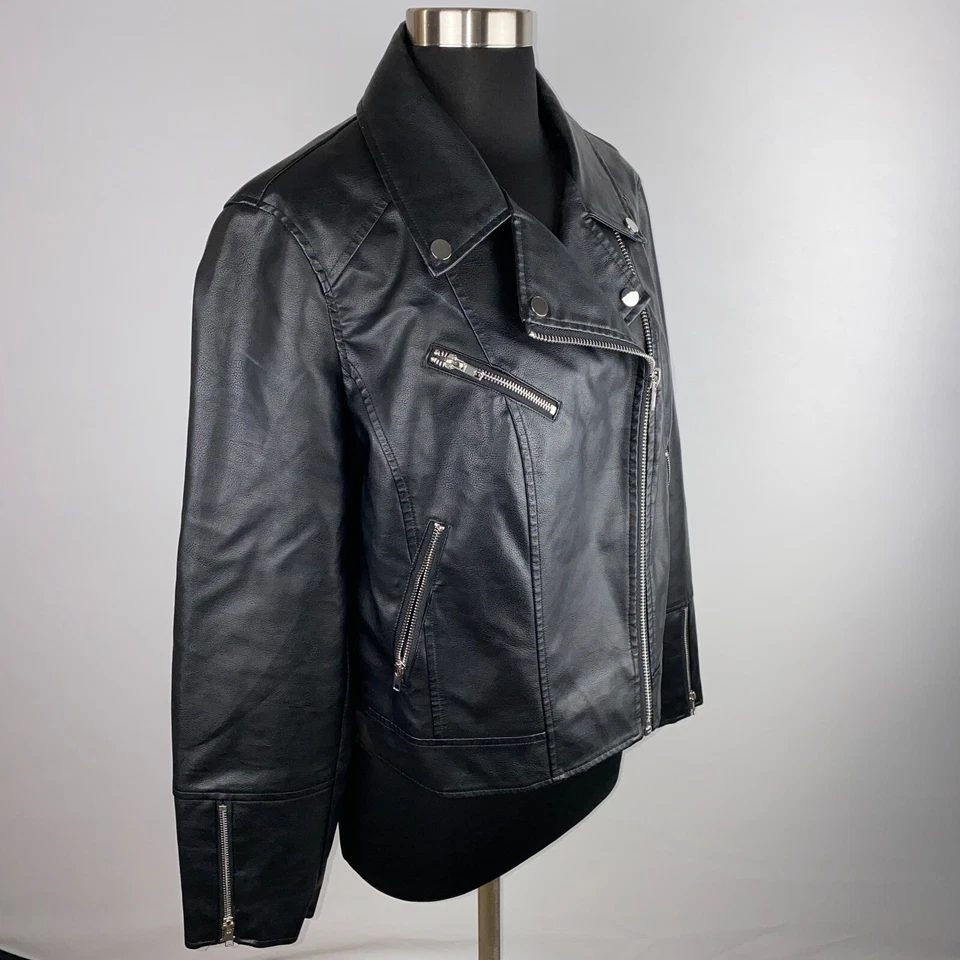 Jaqueta Miss Selfridge Feminina Preta Moto Motociclista Estilo Punk Rock 14 - Imagem 4 de 4