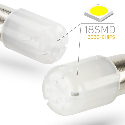 4pcs 1157 BAY15D 3030-SMD LED Tail Stop Brake Light Bulbs Super Bright White - Picture 5 of 11