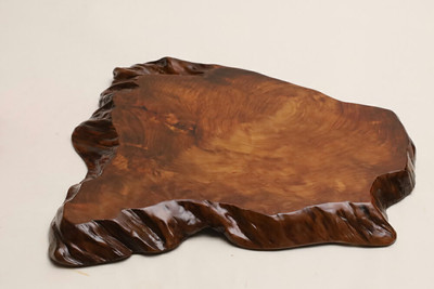 Yakusugi Solid Wood Flower Stand & Platform   Unique Rustic Japanese Base