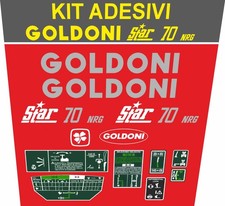KIT ADESIVI DECALCOMANIA TRATTORE GOLDONI STAR 70 NRG CON ADESIVI COMANDI