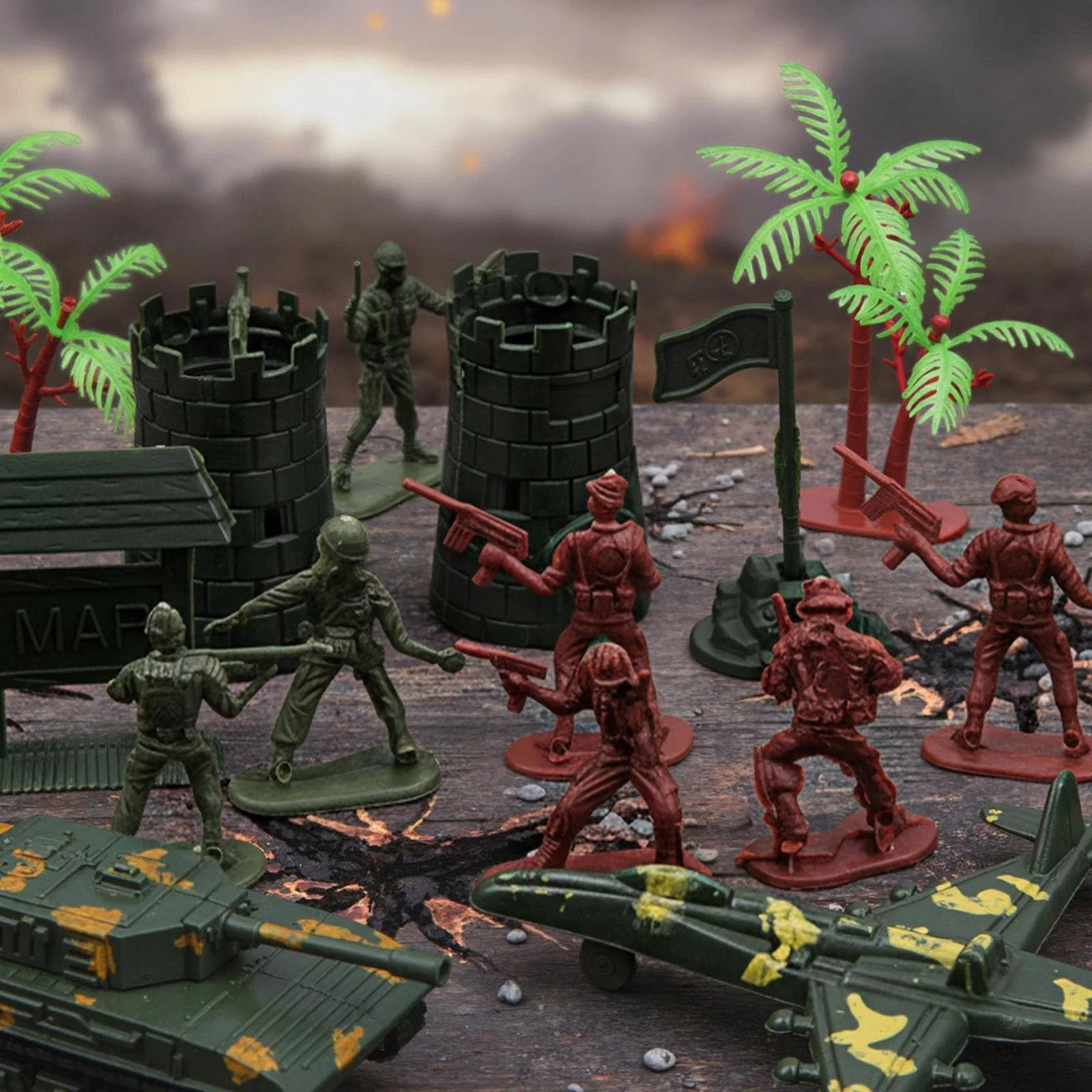 307 PCS Army Men Military Playset, Army Men Toys for Boys 8-12, Military Soldier