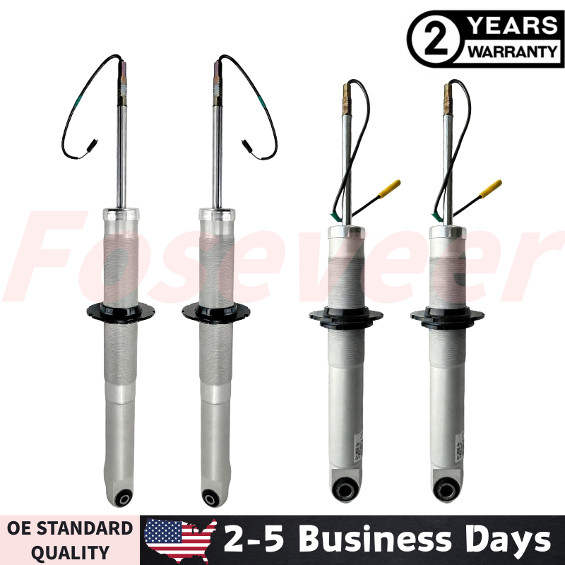 4x Front Rear Shock Absorbers Height Adj. Fit Maserati GT GranTurismo 2008-2012