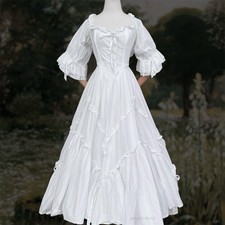 RARE Laura Ashley Vintage 1984 White Meadow Decadence Bo Peep Wedding Gown Sz 10