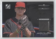 2012 Onyx Platinum Prospects Game-Used Materials 3/100 Justin Nicolino 0q5