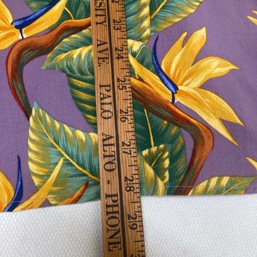 VTG Reyn Spooner Hawaiian Shirt Mens L Purple Bird of Paradise Floral Aloha - Bild 7 von 8