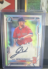 2021 Bowman Chrome Josh Winckowski RC Autograph Refractor /499 Boston Red Sox