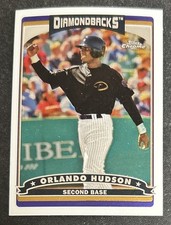 2006 Topps Chrome Orlando Hudson Baseball Card #125 Diamondbacks 2B VG O/C