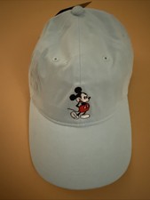 Mickey Mouse Hat Disney Light Blue Baseball Cap One Size Adjustable NWT