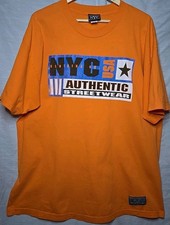 Vintage NYC Clothing CO Streetwear 98328 T-Shirt, Sz XXL, Orange, USA Made ๐บ๐ธ