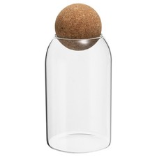 27oz Glass Storage Container with Ball Cork Kitchen Glass Jar Candy Jars