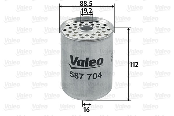 Valeo Kraftstofffilter 587704 Anschraubfilter FüR Ford Fiat Peugeot Fiesta 20 18-image