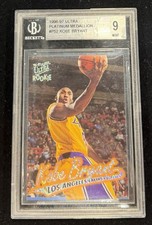 1996-97 Fleer Ultra Platnium Medallion Kobe Bryant Rookie BGS 9
