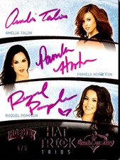 2014 Bench Warmer Hockey Edition Hat Trick Trios Purple Foil s/n 4/5