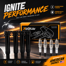 4X Ignition Coil  IRIDIUM Spark Plug For 2006-2011 Hyundai Accent Kia Rio UF499