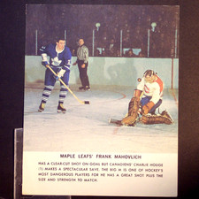FRANK MAHOVLICH, CHARLIE HODGE 1964/65 Toronto Star Photos  kz