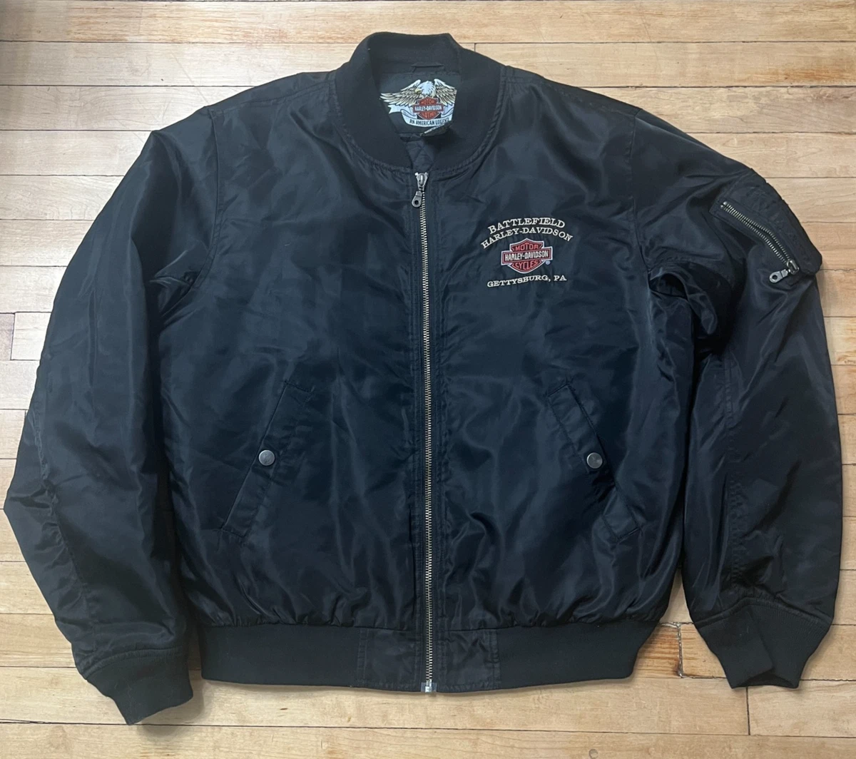 harley davidson bomber jacket products for sale | eBay