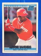 1992 Donruss - REGGIE SANDERS #415 “Rated Rookie” - Cincinnati Reds