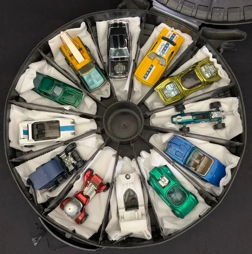 (12) GREAT Vintage Hot Wheels Redline Lot w/Case - FIREBIRD Maserati TOW TRUCK+