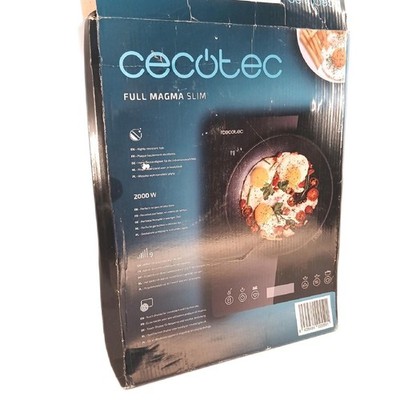 Cecotec Induktionskochplatte 1 Brenner Magma Slim 2000W Leistung Reisekocher