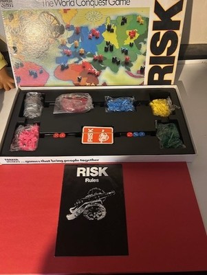 Vintage Risiko Brettspiel Parker Bros 1985 Edition Welteroberung komplett