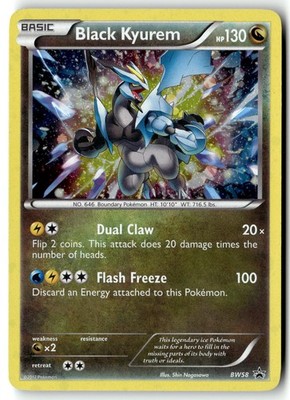 Pokemon Karte Black Kyurem - LP Black and White Promos Promo BW58