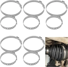 10PCS CV Joint Boot Clamp Kit, Stainless Steel CV Axle Boot Clamp Tool, Adjustab