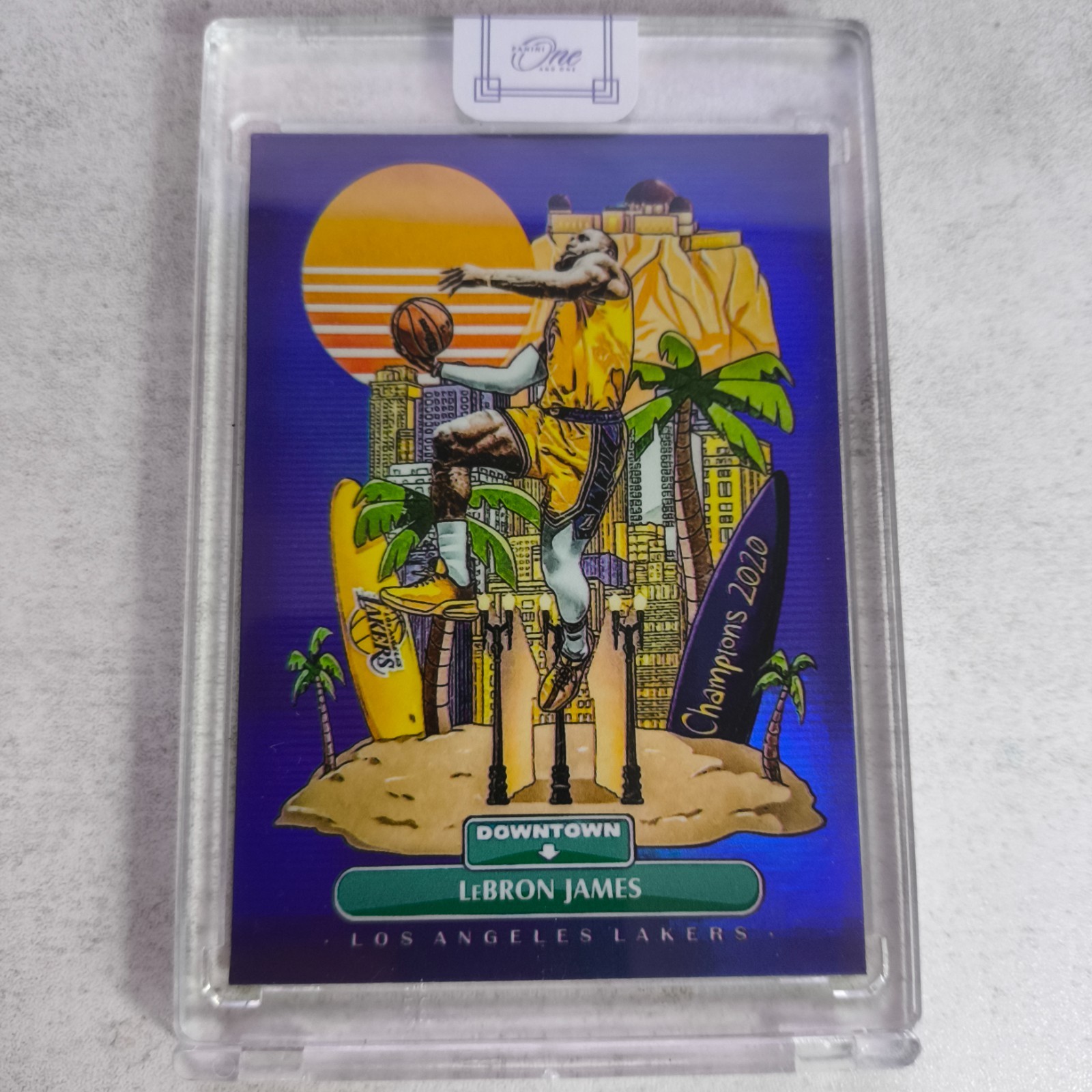 2021-22 Panini One and One LeBron James Downtown #1 Case Hit SSP