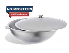 Aluminum Kazan Cooking Pot with Lid 15L – Lightweight Durable Cookware FS USA