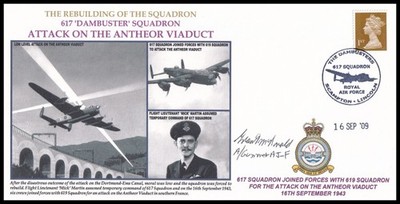 GRANT McDONALD Signed Attack on the Antheor Viaduct 617 Squadron RAF Cover