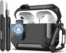 RFUNGUANGO Black Hard Shell Airpods Pro 2 Case Cleaning Kit
