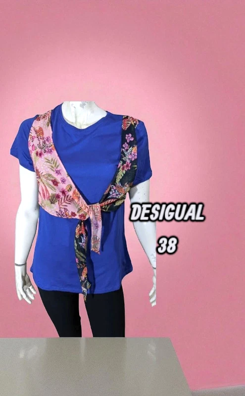 Tunique Voile,haut Desigual Taille M Ou 38