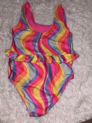 Penelope Mack Girls Sz. 6x Ruffle Open Stomach One Pc. Swimsuit. Not Worn