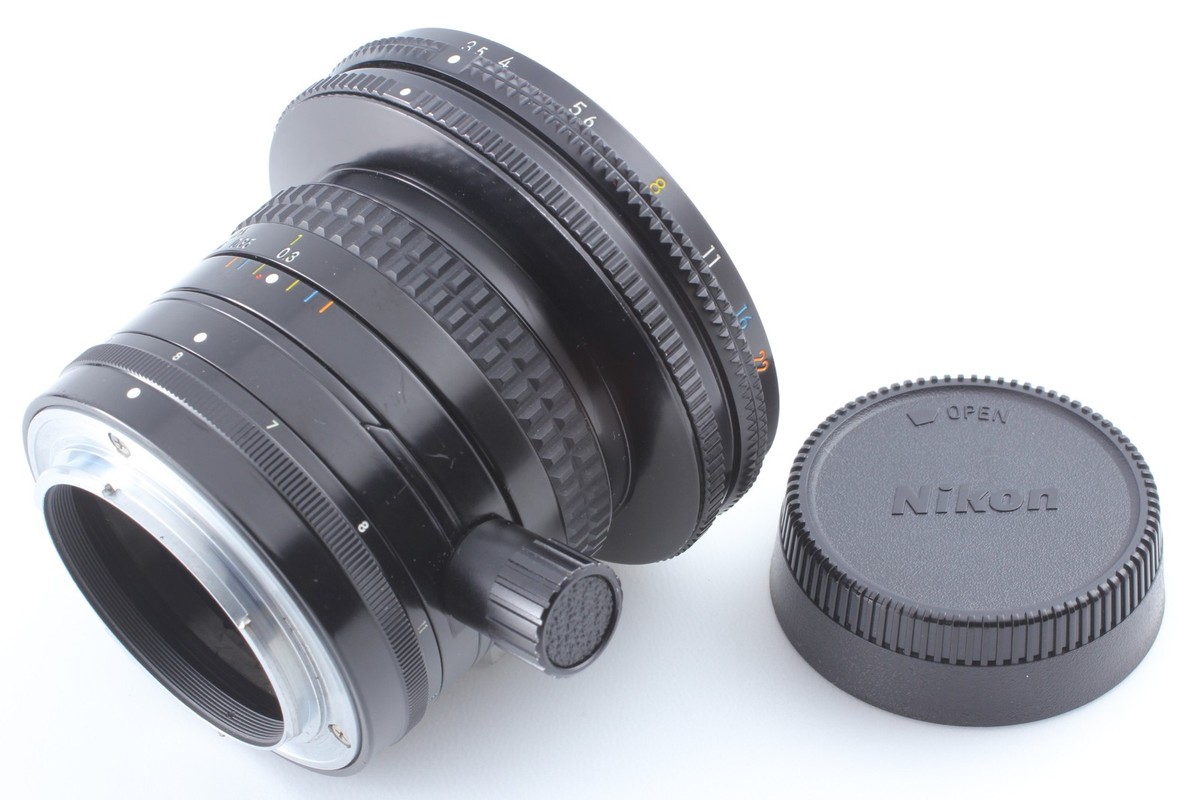 Near MINT w/Caps] Non Ai Nikon PC Nikkor 28mm f/3.5 MF Shift Lens
