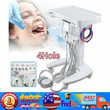 Portable Mobile Dental Delivery Unit System Cart Treatment Compressor 4-Hole