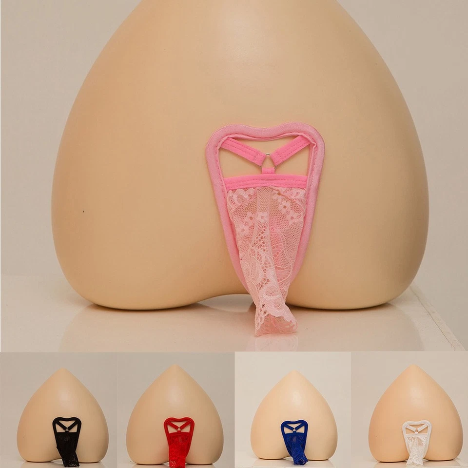 Herren Spitze durchsichtig G-String C String TBack Tanga Ausbuchtung Beutel Unterwäsche Höschen - Bild 4 von 4