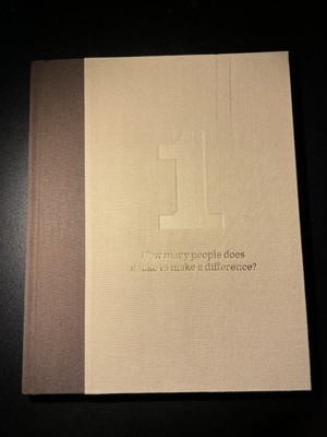 1 How Many People Does it Take to Make a Difference? Starbucks 2009 Unused Book