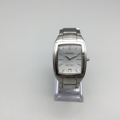 Fossil Watch Womens 31mm White Dial Silver Tone Brown Band Casual New Battery Fossil ES3625 Genuine Leather Quartz Analog Women main image 2