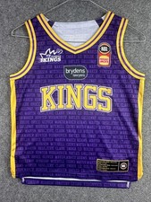 Sydney Kings 2021-22 Members Basketball Jersey Youth Sz 4 Purple NBL