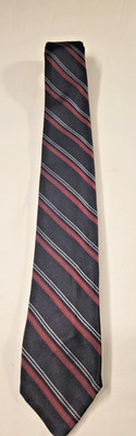 Arnold Constable Fifth Avenue Vintage Black Tie Men's All Silk Narrow Necktie