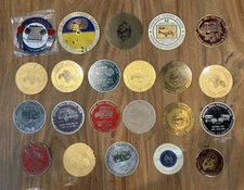 Lot of 22 Vintage Automobile Club Brass Plaques AACA HCCA CDOC Collectible 