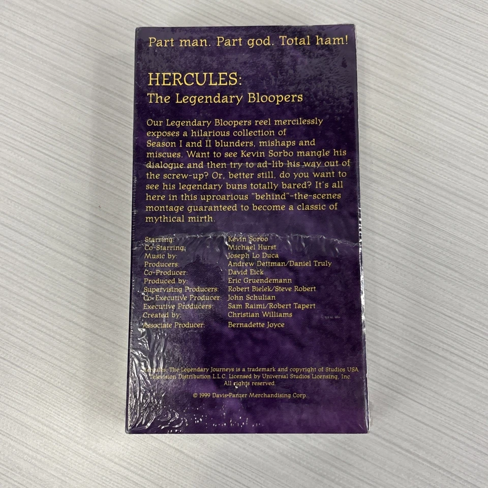 Hercules (The Legendary Journeys) BLOOPER REEL- Sealed VHS 1999 - Image 2 of 3