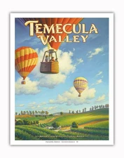 Temecula Valley Wineries - California Vineyards Wine Country by Kerne Erickson