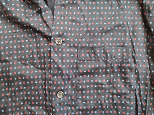 M&S Cotton Pyjama Shirt Navy Size L - Picture 2 of 5