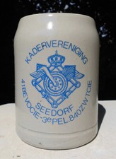 Bierkrug Kadervereniging Seedorf Niederlande 41 Bevocie 3ePEL.840ZWTCIE Milit&auml;r