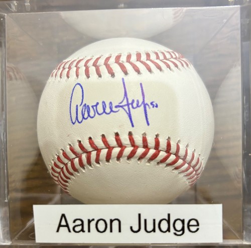 Aaron Judge signed on Rawlings Official MLB Baseball PSA #A037194